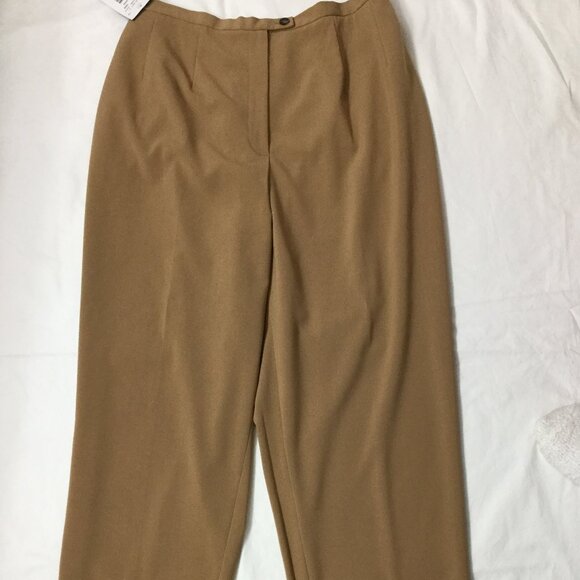 Harve Bernard Women Plus Size 18W Tan Pants Stretch Elastic Waist Tapered NWT - Picture 7 of 10